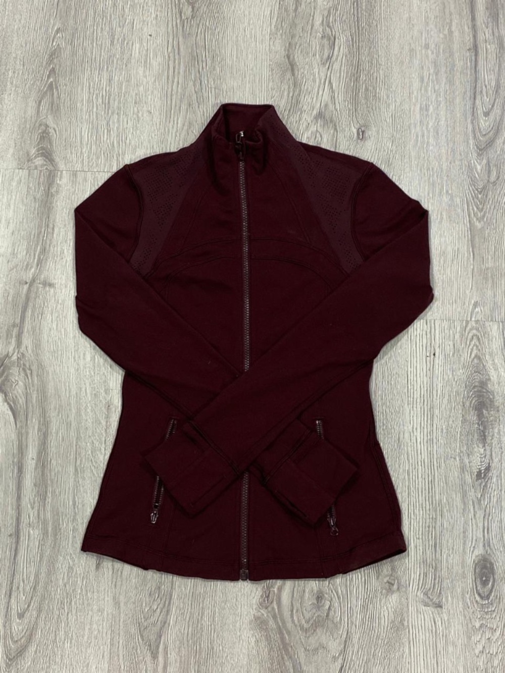 Lululemon Define Jacket - Deep Maroon - Size 4.